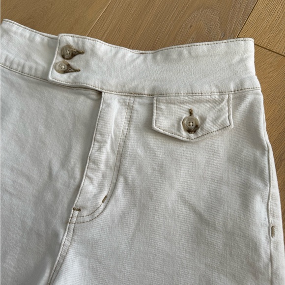 Free People White Side Button Shorts size 29 - Picture 3 of 5